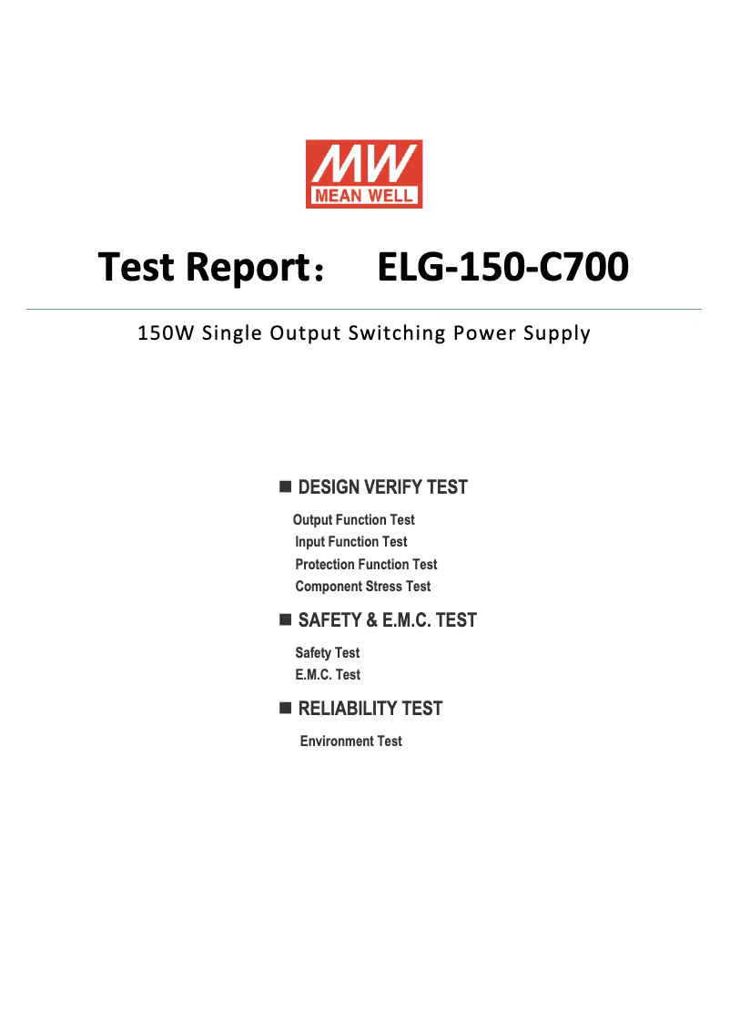 Image de la première page du manuel de l'appareil ELG-150-C700