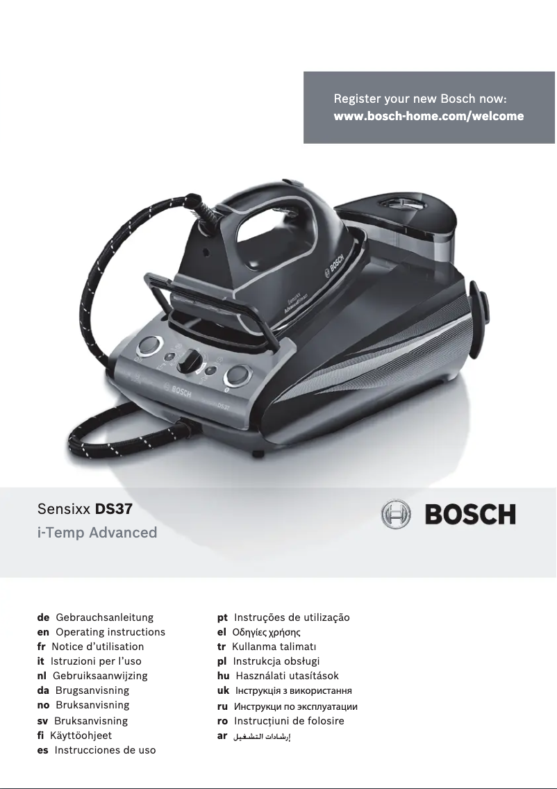 Page 1 de la notice Manuel utilisateur Bosch TDS372817A