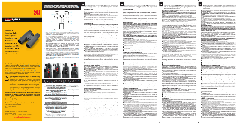 Page 1 de la notice Manuel utilisateur Kodak BCS600