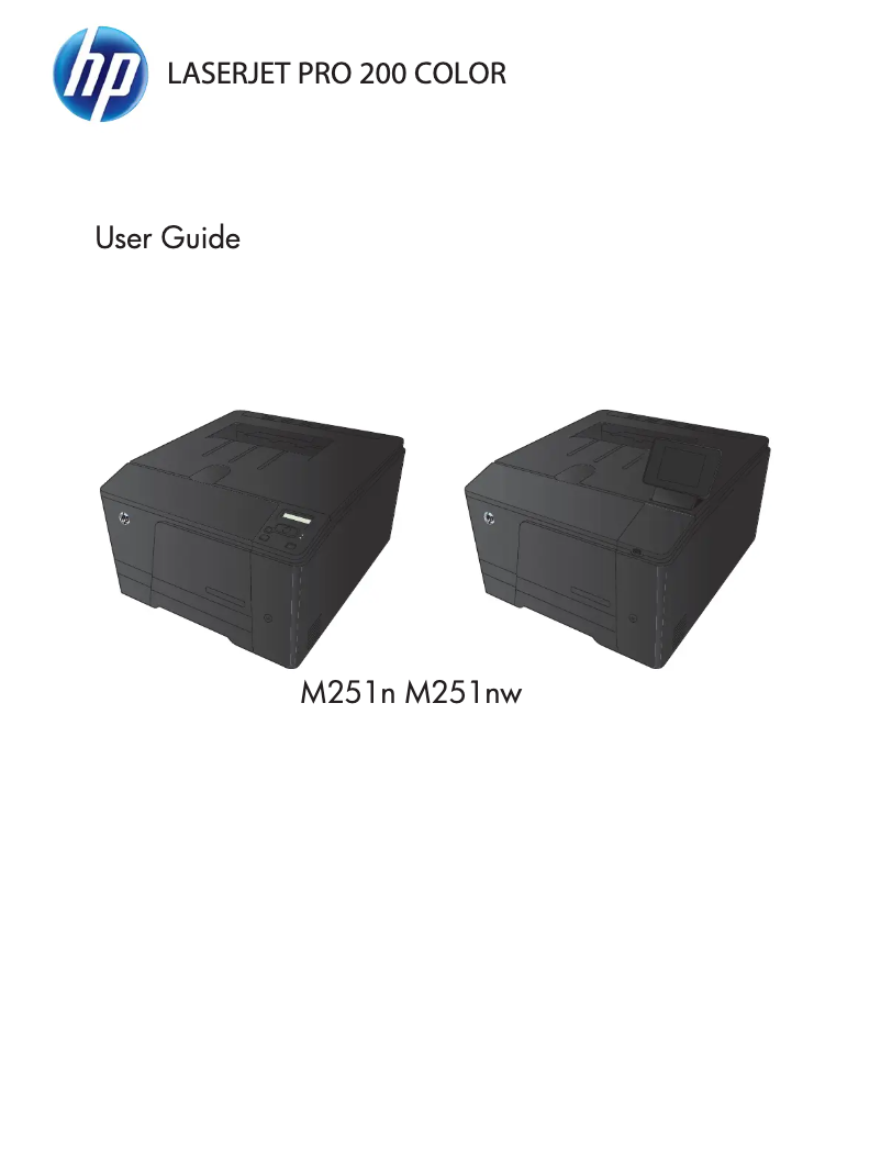 Página 1 del manual Manual de usuario HP LaserJet Pro 200 M251nw