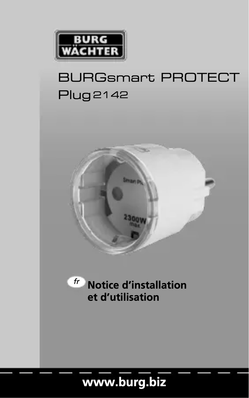 Imagen de la primera página del manual del dispositivo BURGprotect PLUG 2142