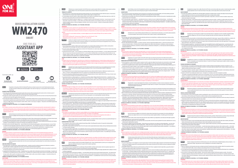 Página 1 del manual Manual de usuario One for all WM2470