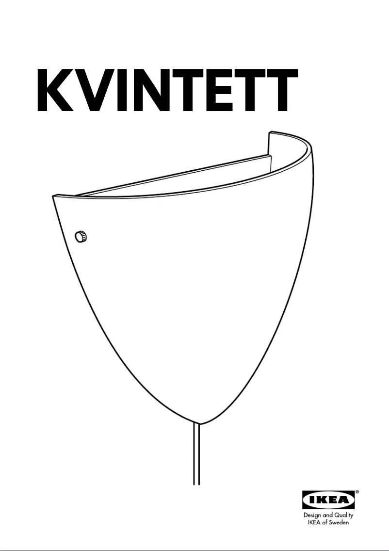 Image de la première page du manuel de l'appareil KVINTETT