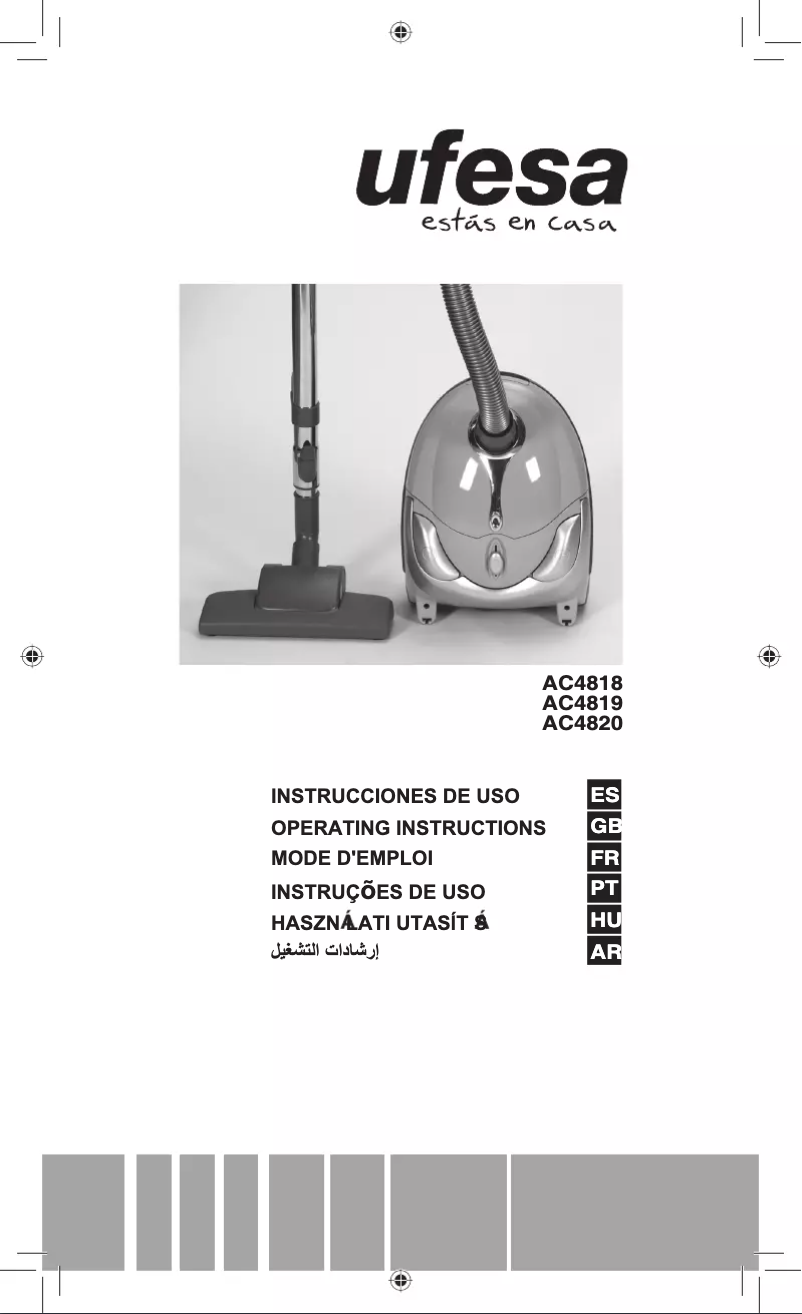 Page n°1 - Manuel utilisateur Ufesa AC4819