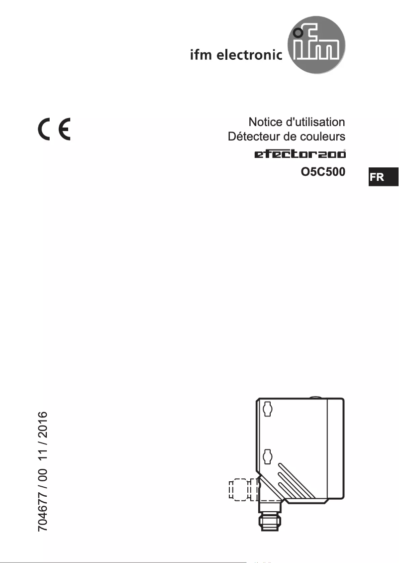 Page n°1 - Manuel utilisateur IFM O5C500