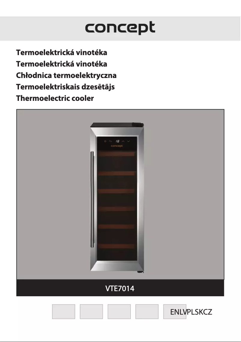 Image de la première page du manuel de l'appareil VTE7014