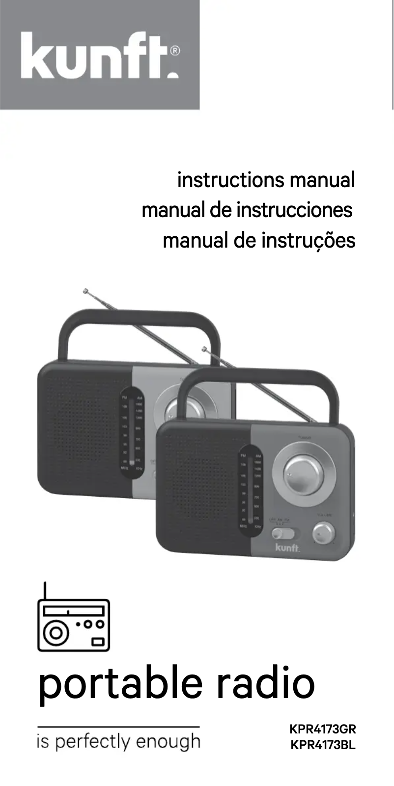 Page n°1 - Manuel utilisateur Kunft KPR4173