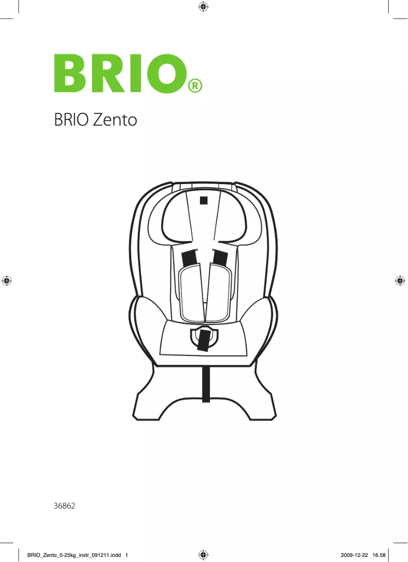 Page 1 de la notice Manuel utilisateur BRIO Zento