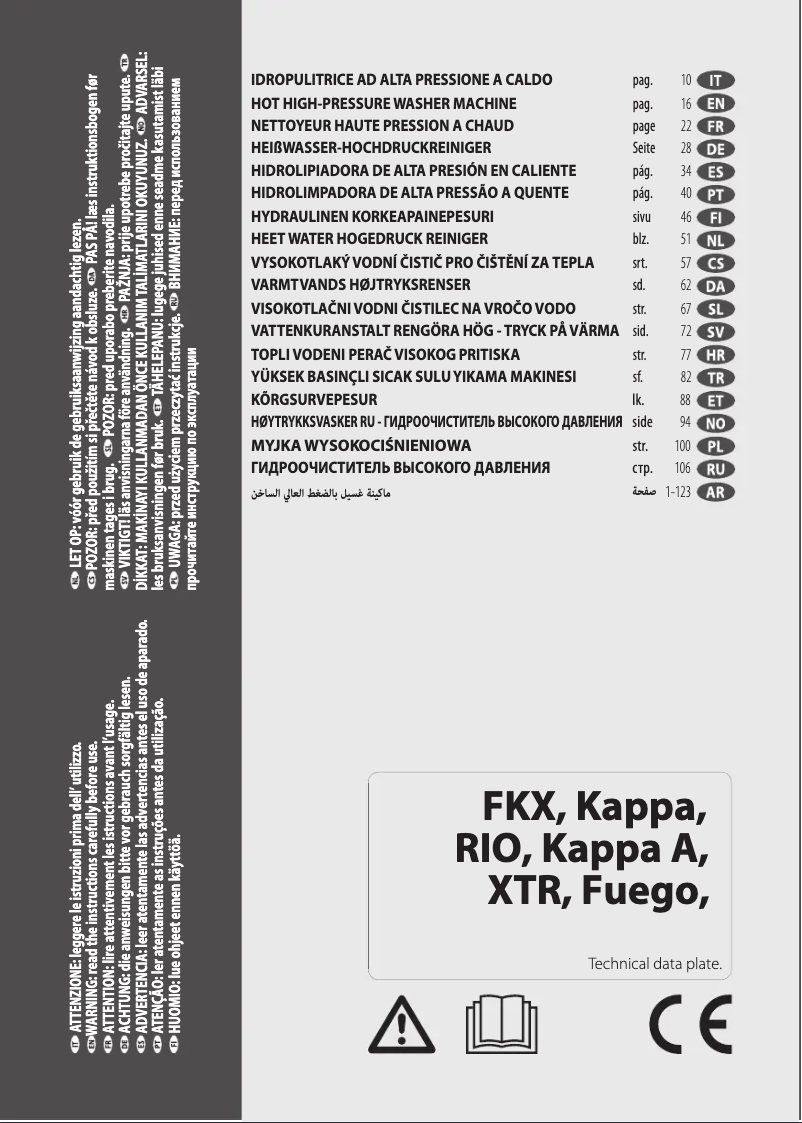 Image de la première page du manuel de l'appareil XTR 1007