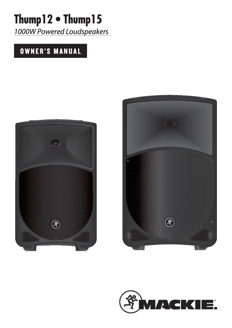 Image de la première page du manuel de l'appareil Thump 12