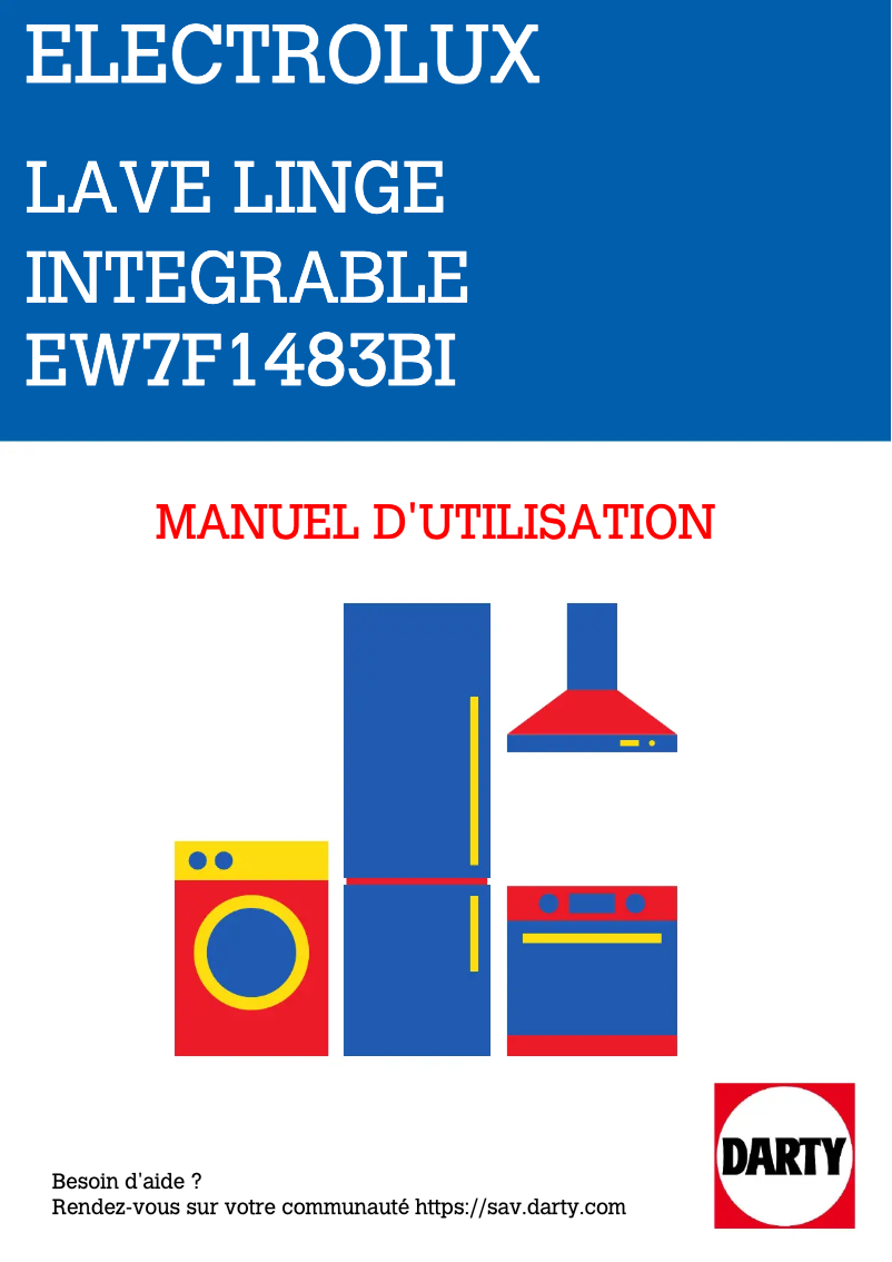 Image de la première page du manuel de l'appareil EW7F1483BI