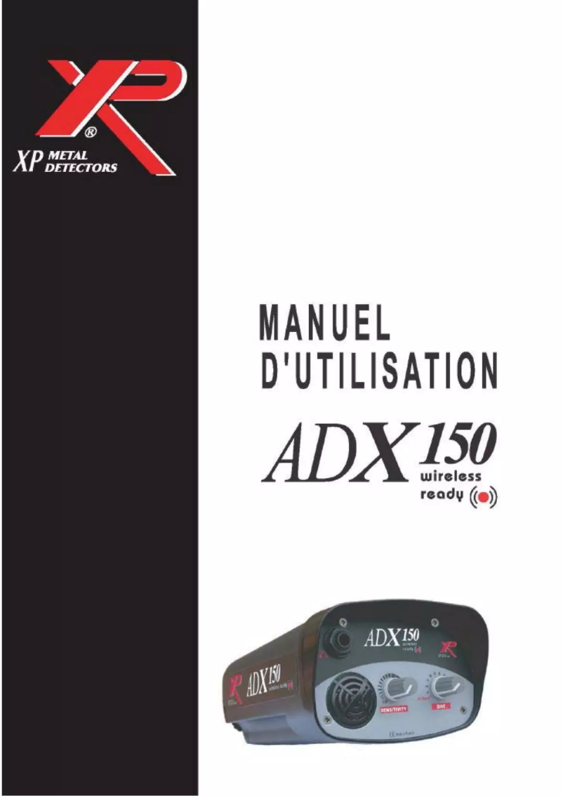Image de la première page du manuel de l'appareil ADX150