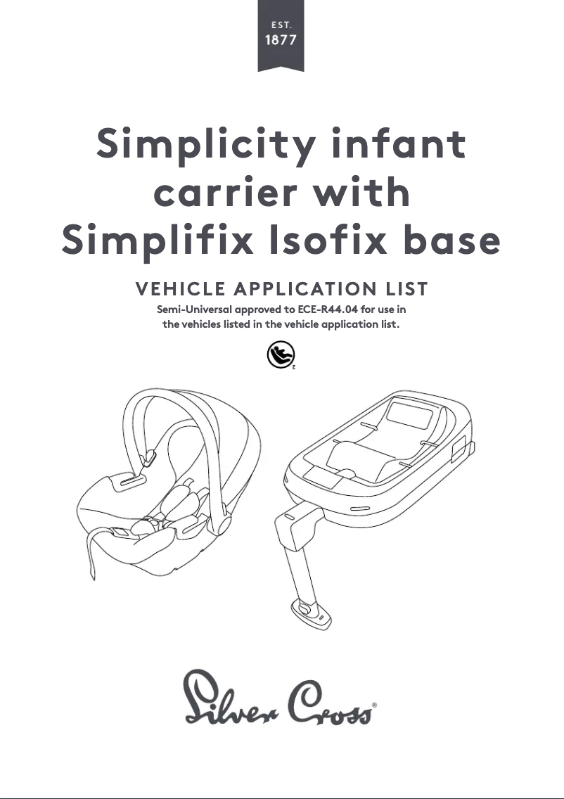 Página 1 del manual Manual de usuario Silver Cross Simplicity