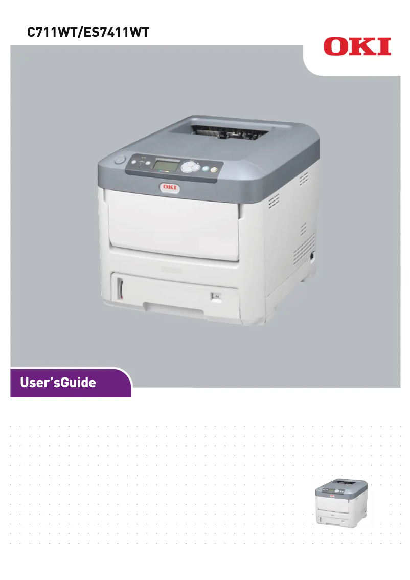 Page n°1 - Manuel utilisateur OKI ES7411WT