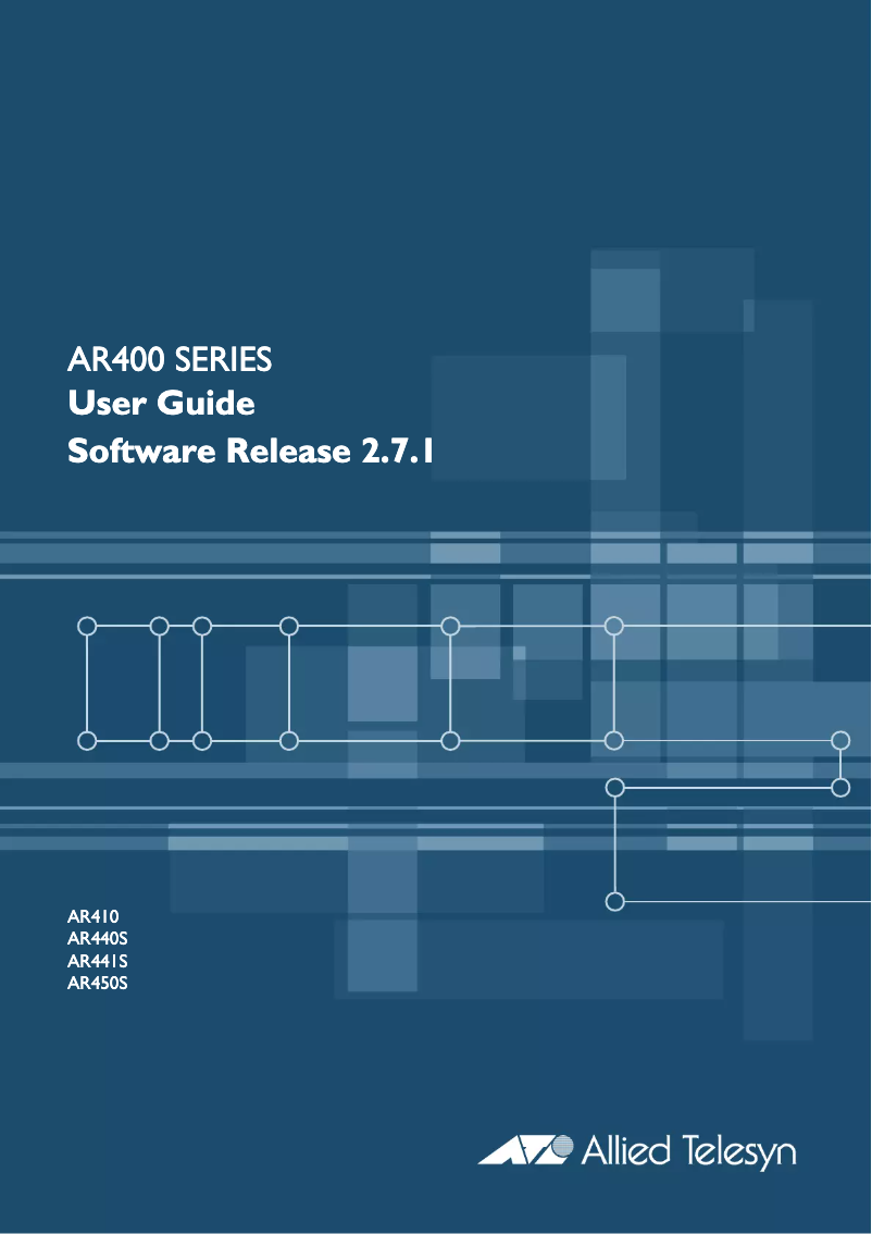 Page 1 de la notice Manuel utilisateur Allied Telesis AR450S