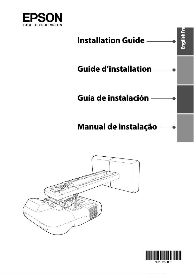Página 1 del manual Guía de instalación Epson EB-460
