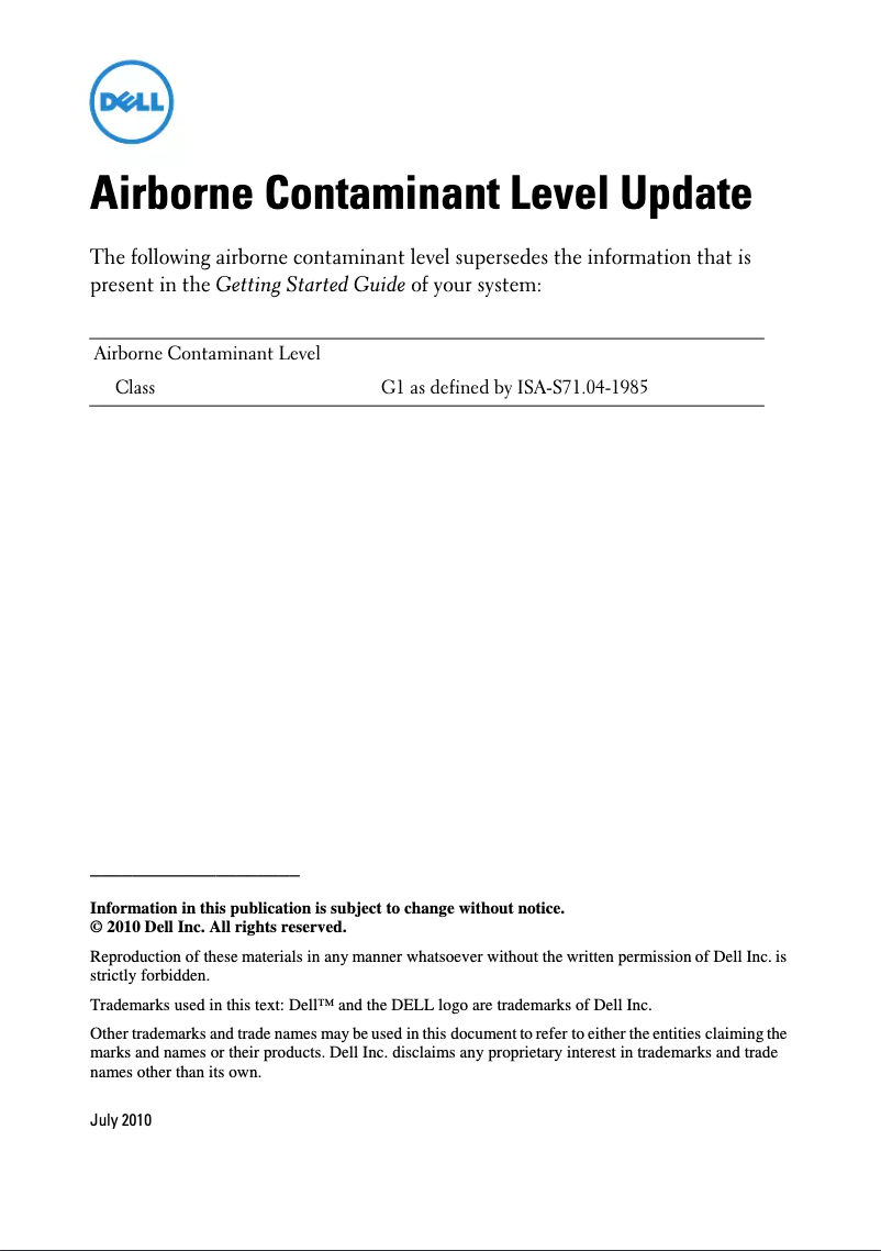 Page 1 de la notice Manuel utilisateur Dell PowerEdge T410