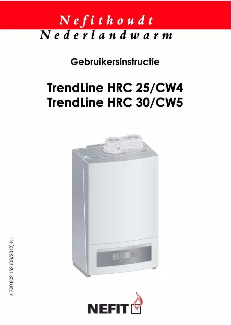 Page 1 de la notice Manuel utilisateur Nefit TrendLine