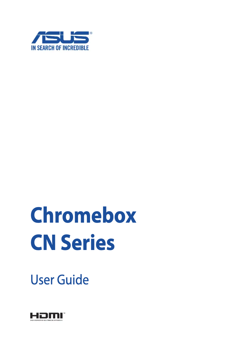 Image de la première page du manuel de l'appareil CHROMEBOX2-G081U PC