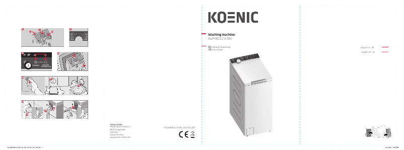 Page n°1 - Manuel utilisateur Koenic KWM 8212 A INV