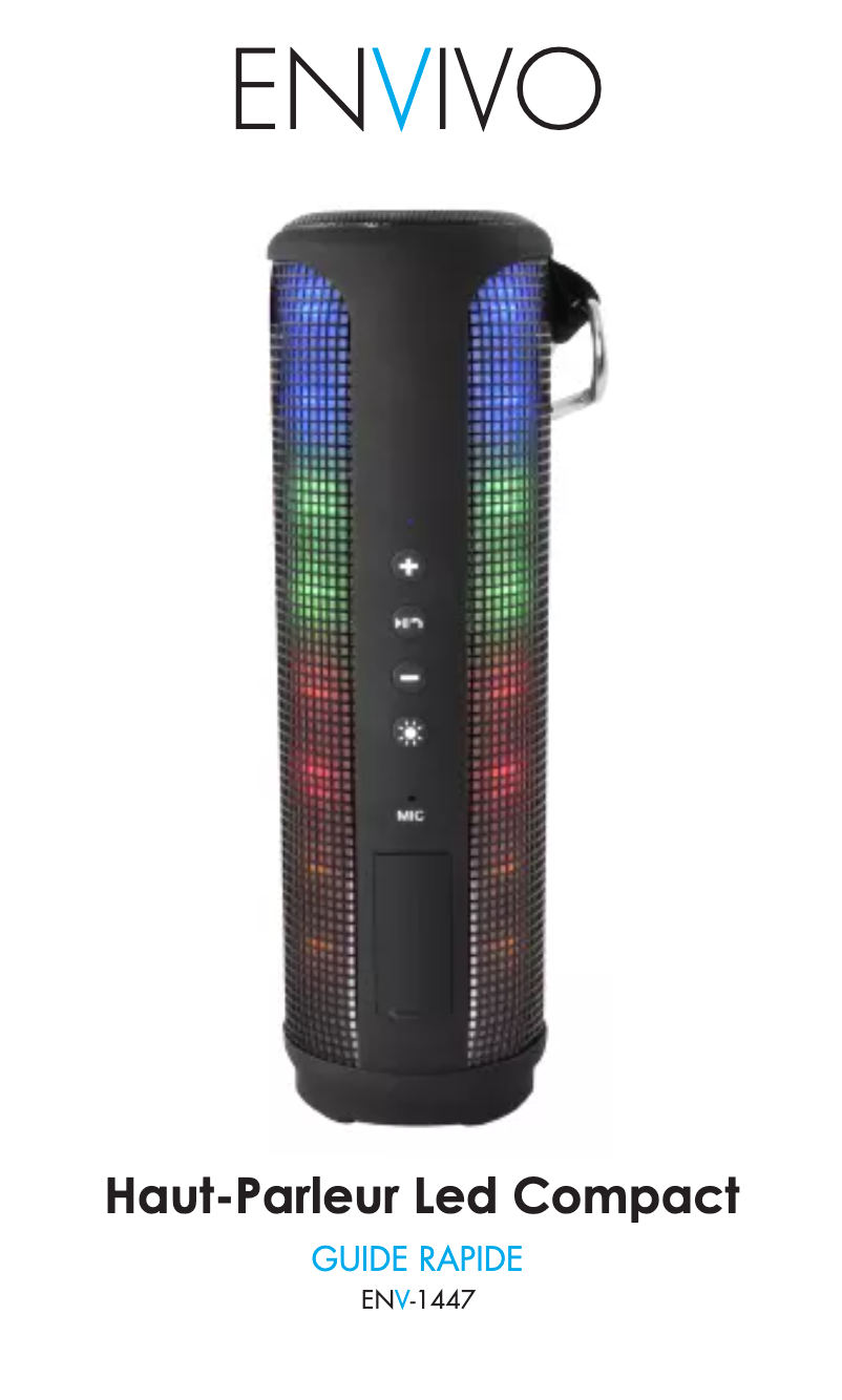 Page 1 de la notice Manuel utilisateur Envivo ENV-1447