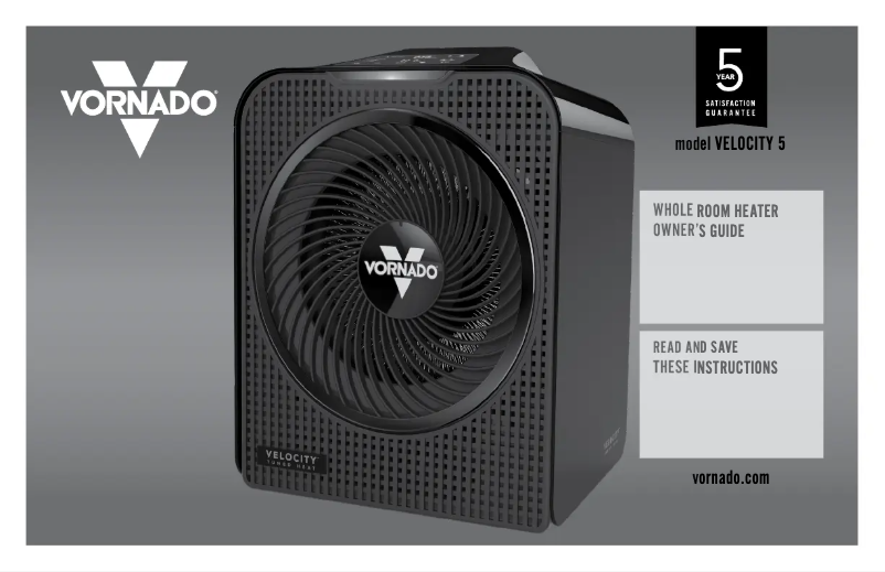 Página 1 del manual Manual de usuario Vornado Velocity 5