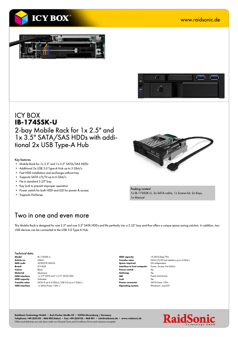 Image de la première page du manuel de l'appareil IB-174SSK-U