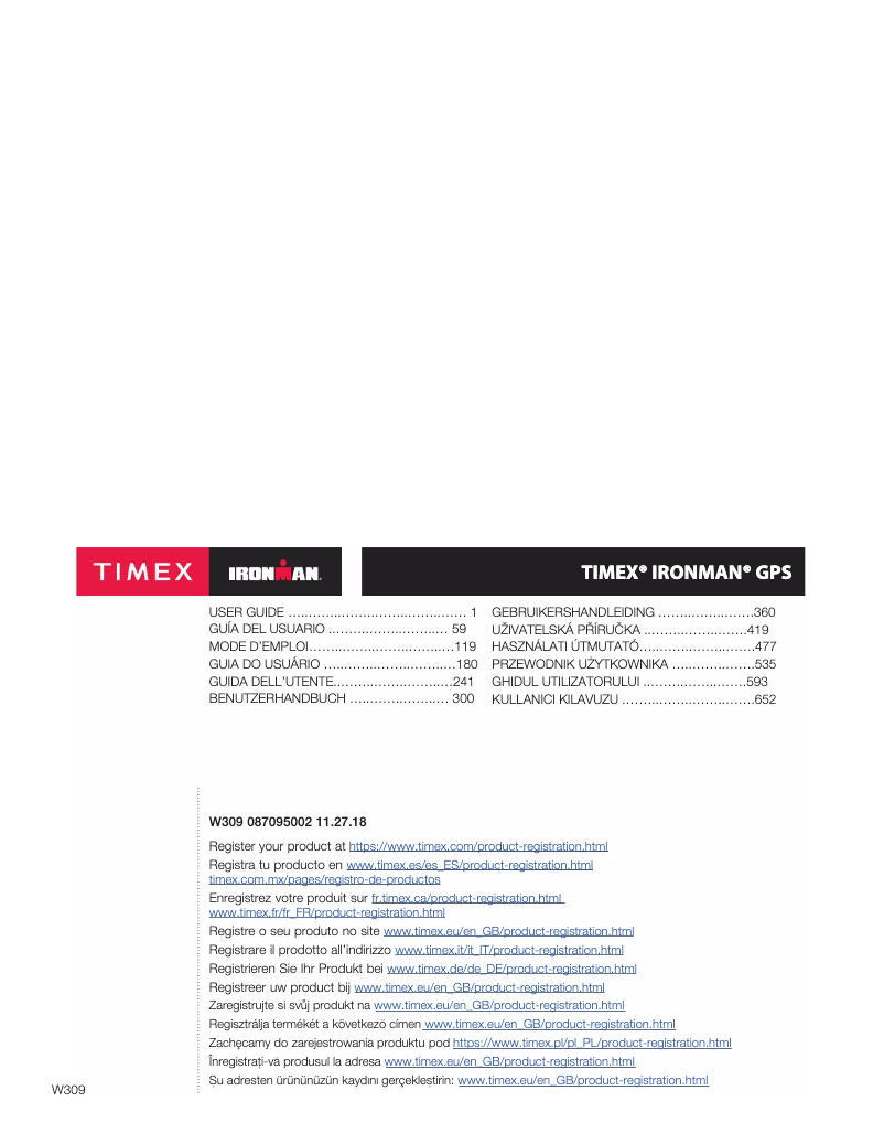 Image de la première page du manuel de l'appareil Ironman TW5M12000F5