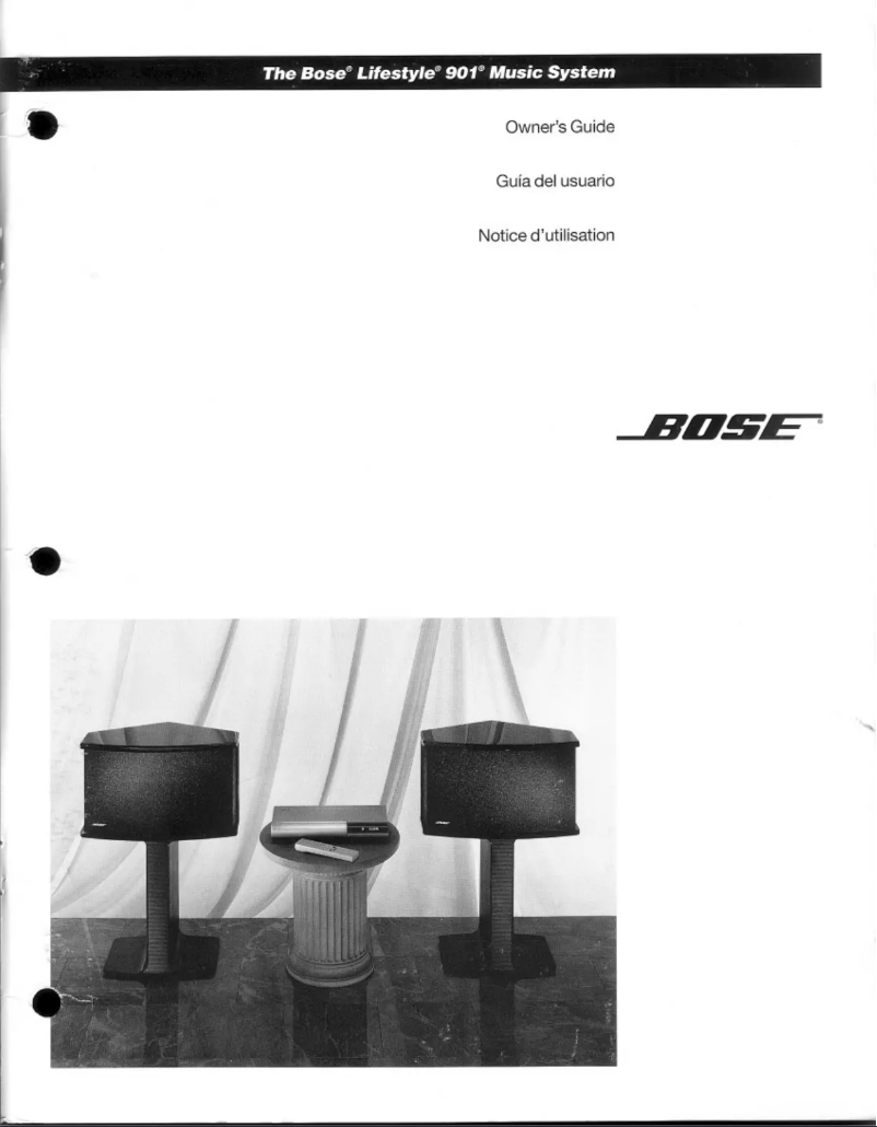 Page 1 de la notice Manuel utilisateur Bose Lifestyle 901