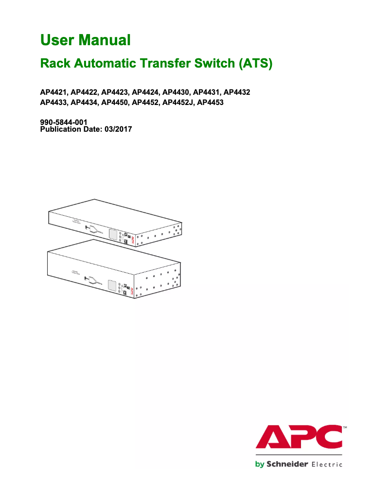 Image de la première page du manuel de l'appareil AP4424