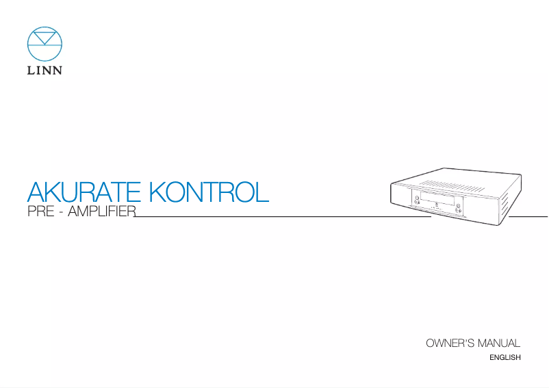 Página 1 del manual Manual de usuario Linn Akurate Kontrol