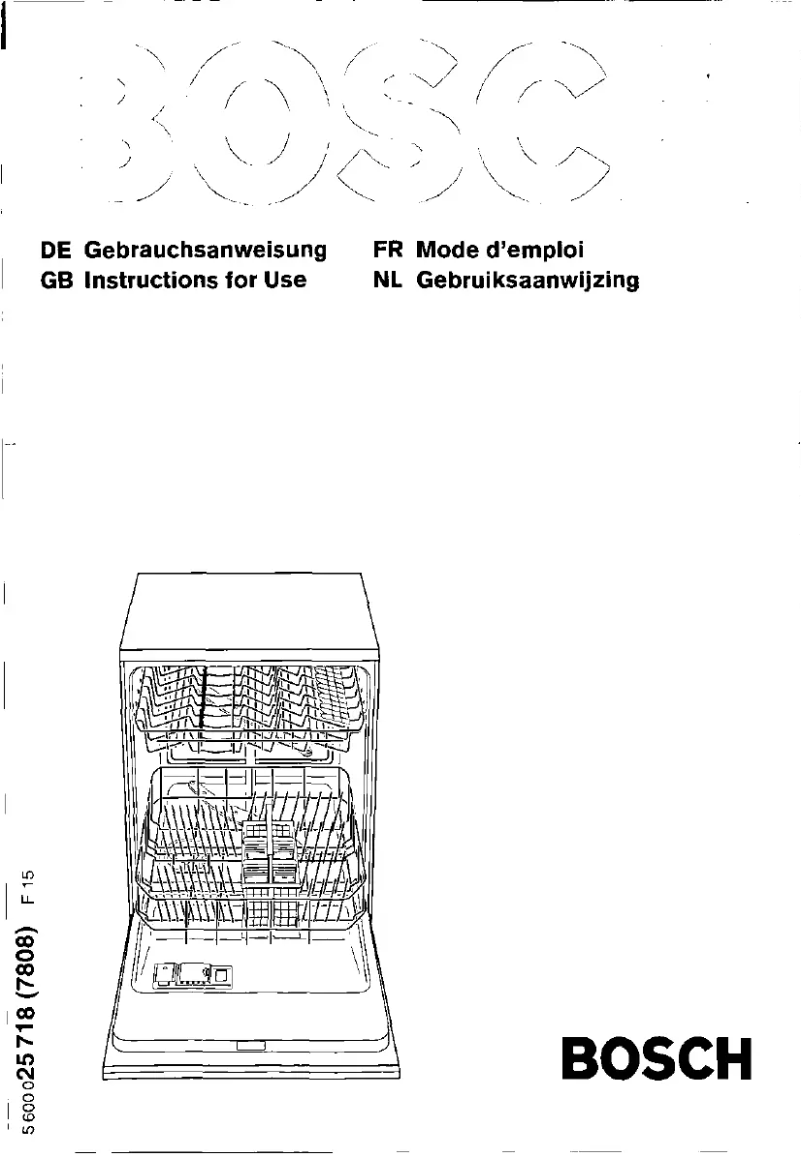 Page 1 de la notice Manuel utilisateur Bosch SGS5318