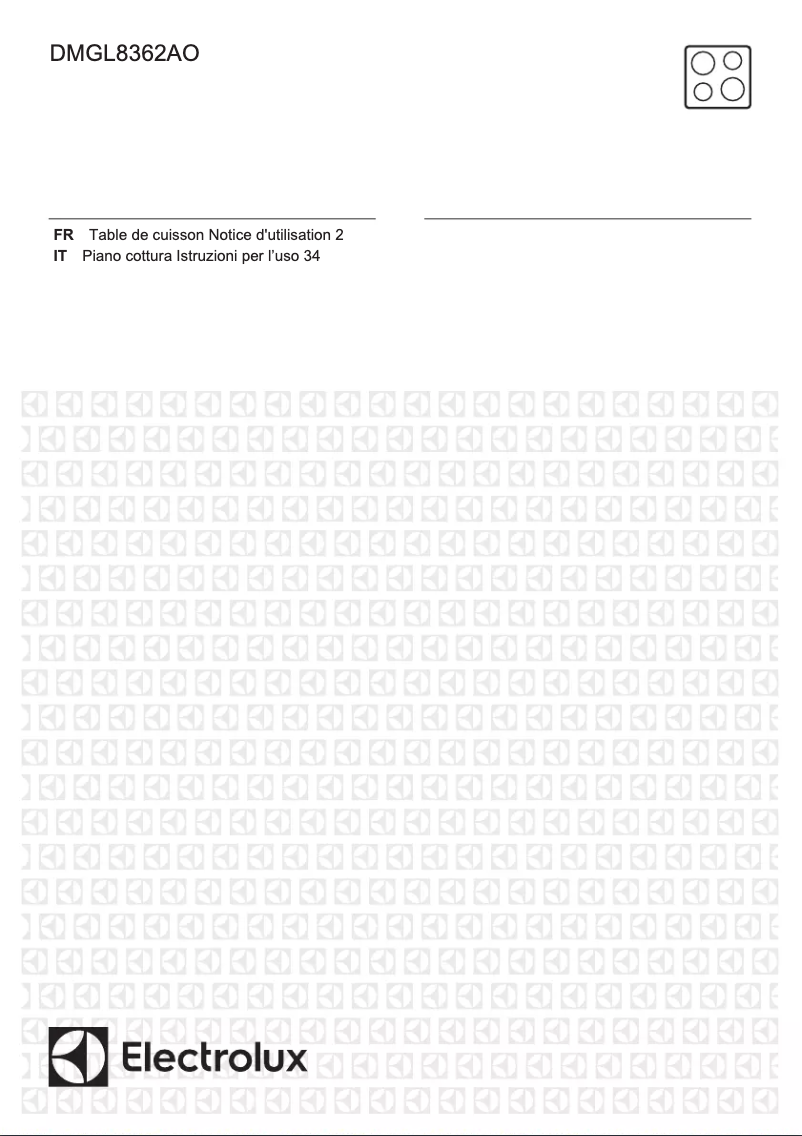 Page 1 de la notice Manuel utilisateur Electrolux DMGL8362AO