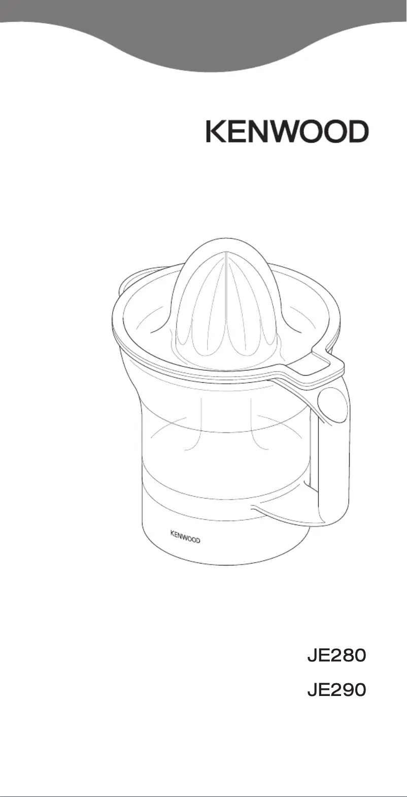 Image de la première page du manuel de l'appareil JE290