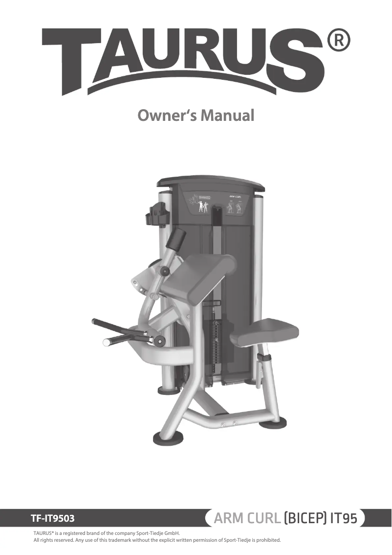 Page 1 de la notice Manuel utilisateur Taurus Arm Curl IT95