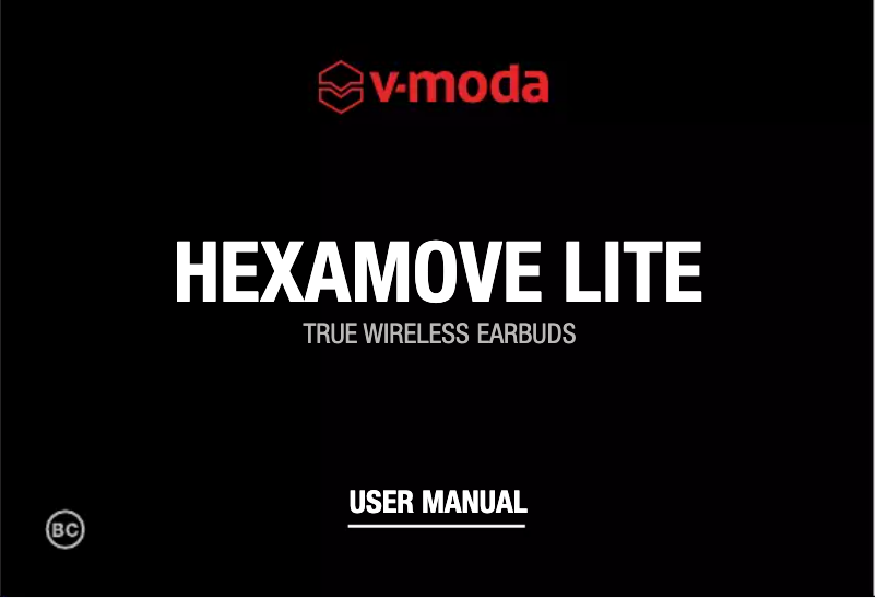 Page n°1 - Manuel utilisateur V-Moda Hexamove Lite