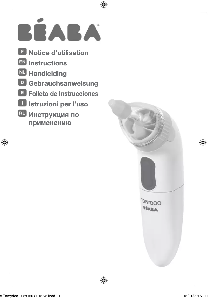 Page 1 de la notice Manuel utilisateur Beaba Tomydoo
