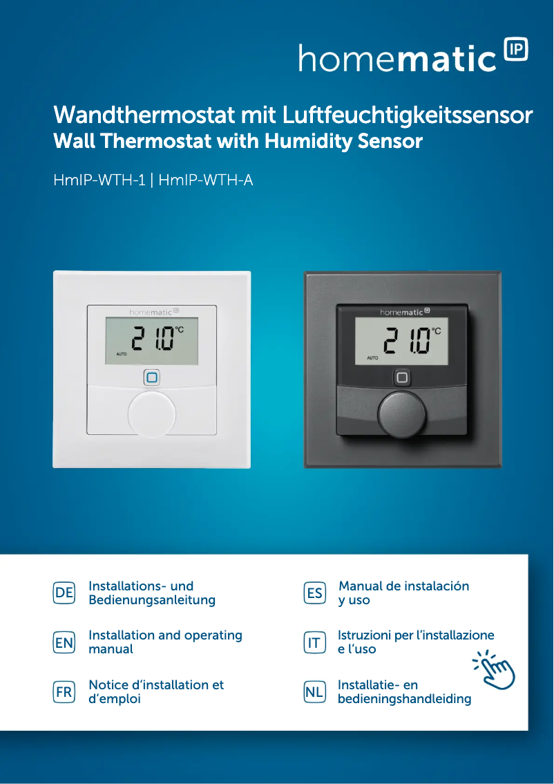 Image de la première page du manuel de l'appareil HmIP-WTH-A
