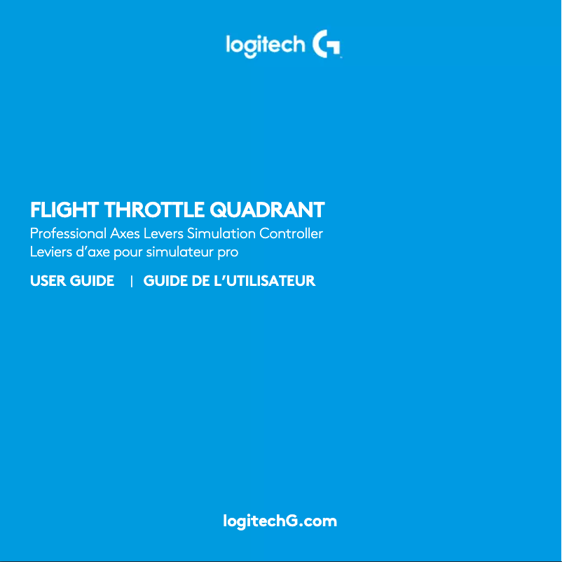 Page n°1 - Manuel utilisateur Logitech Flight Throttle Quadrant