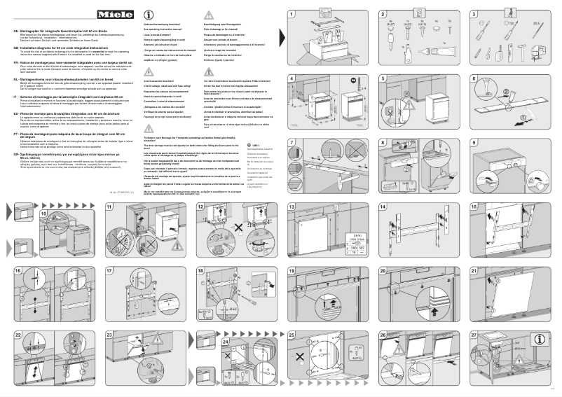 Page 1 de la notice Manuel utilisateur Miele G 1232 Sci