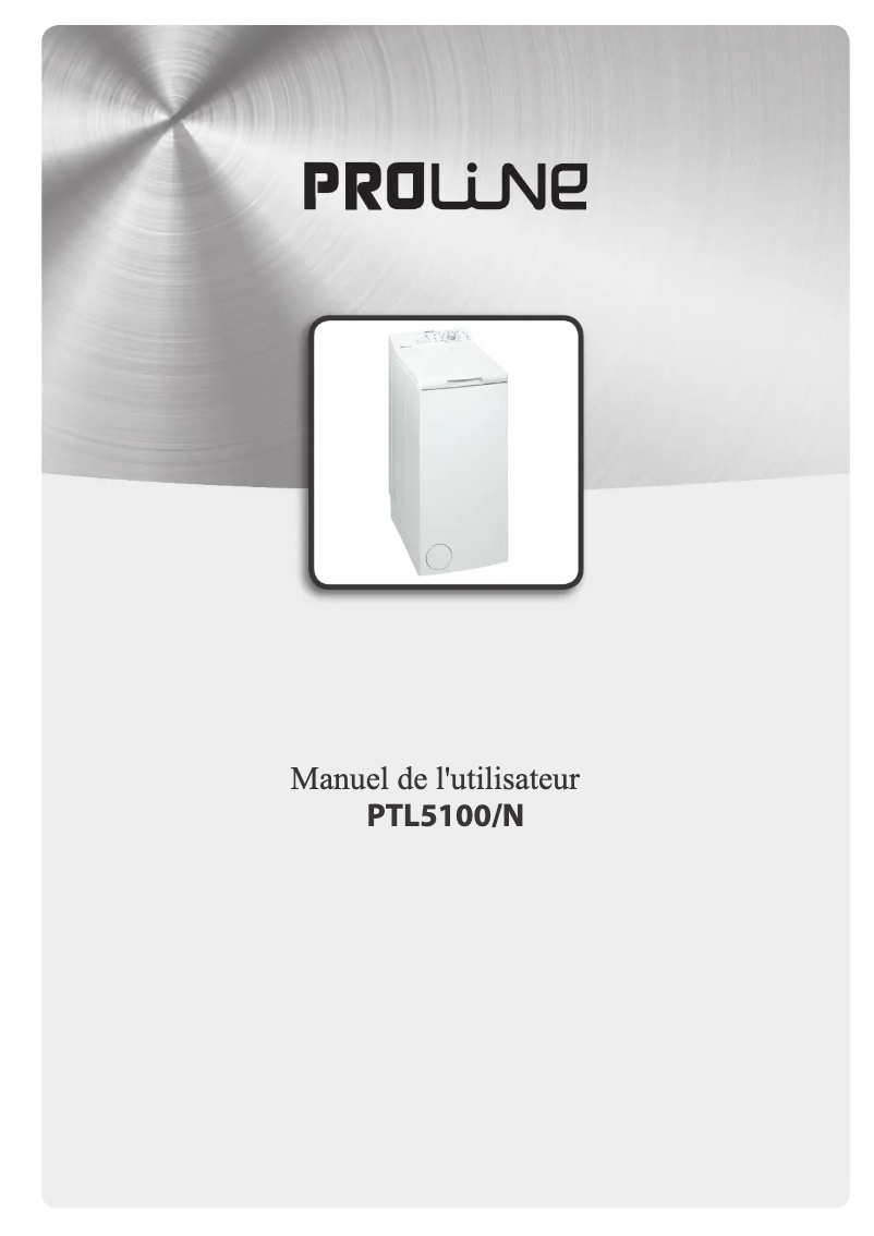 Image de la première page du manuel de l'appareil PTL5100N