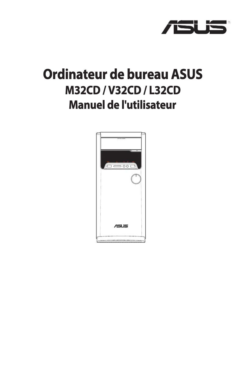 Page 1 de la notice Manuel utilisateur Asus VivoPC M32CD