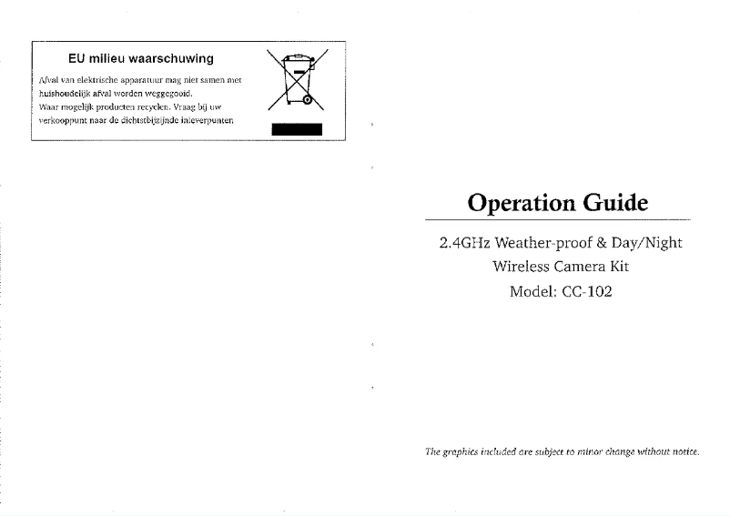 Page 1 de la notice Manuel utilisateur Trebs Comfortcam CC-102