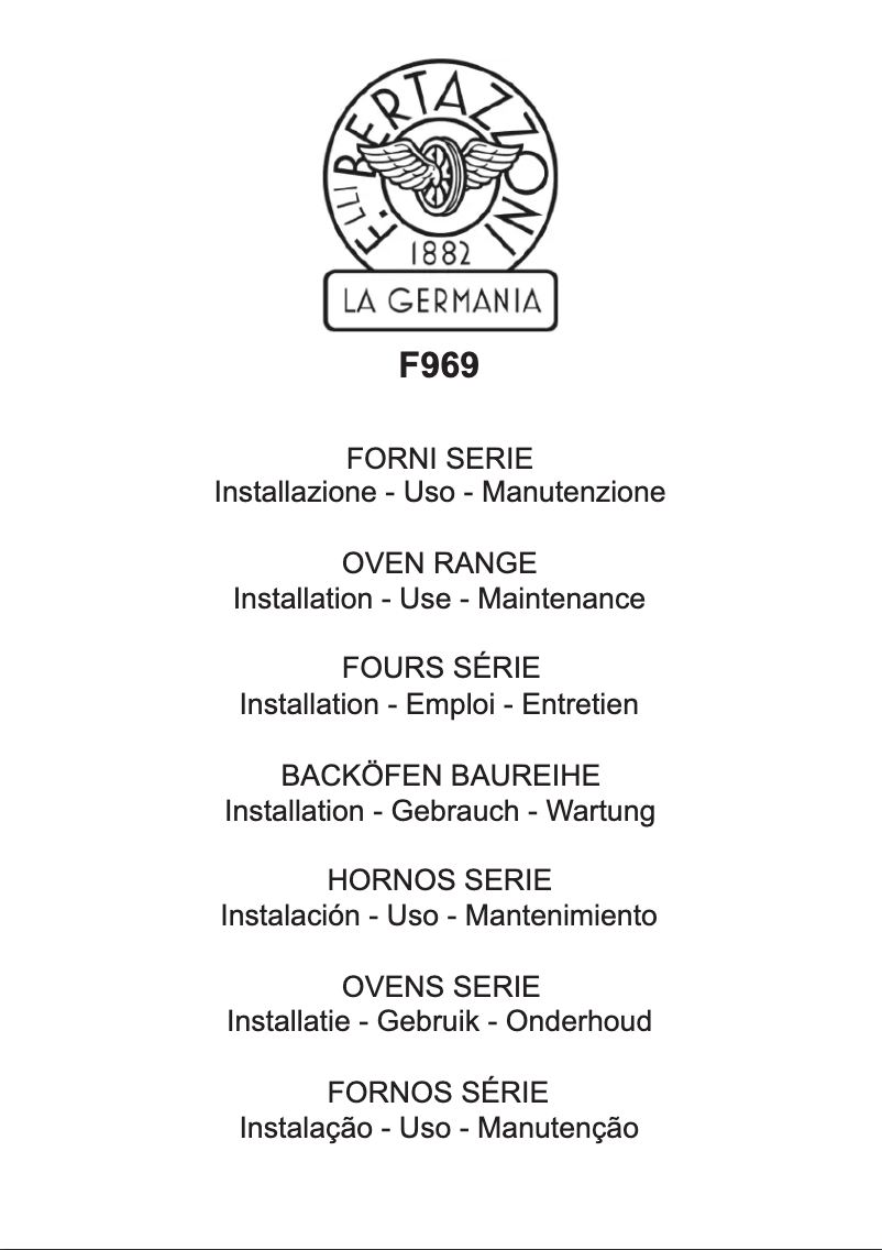 Page 1 de la notice Manuel utilisateur La Germania F969D9X/12