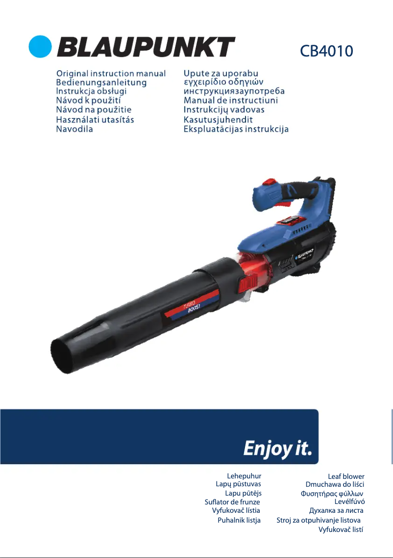 Page 1 de la notice Manuel utilisateur Blaupunkt CB4010