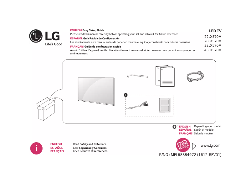 Página 1 del manual Manual de usuario LG 32LX570M
