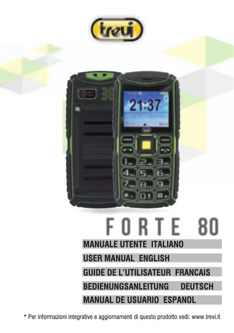 Image de la première page du manuel de l'appareil Forte 80