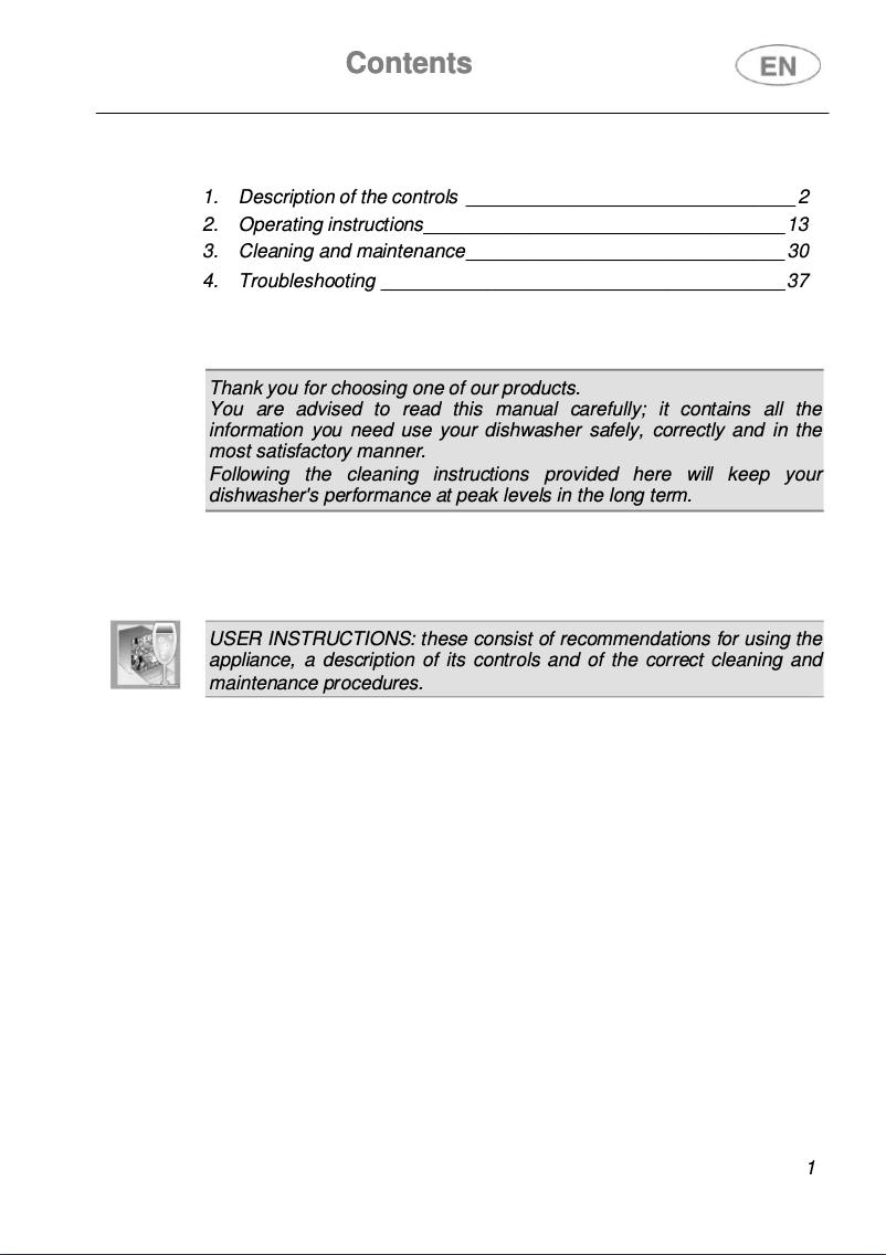 Page 1 de la notice Brochure Smeg LVS433XUE