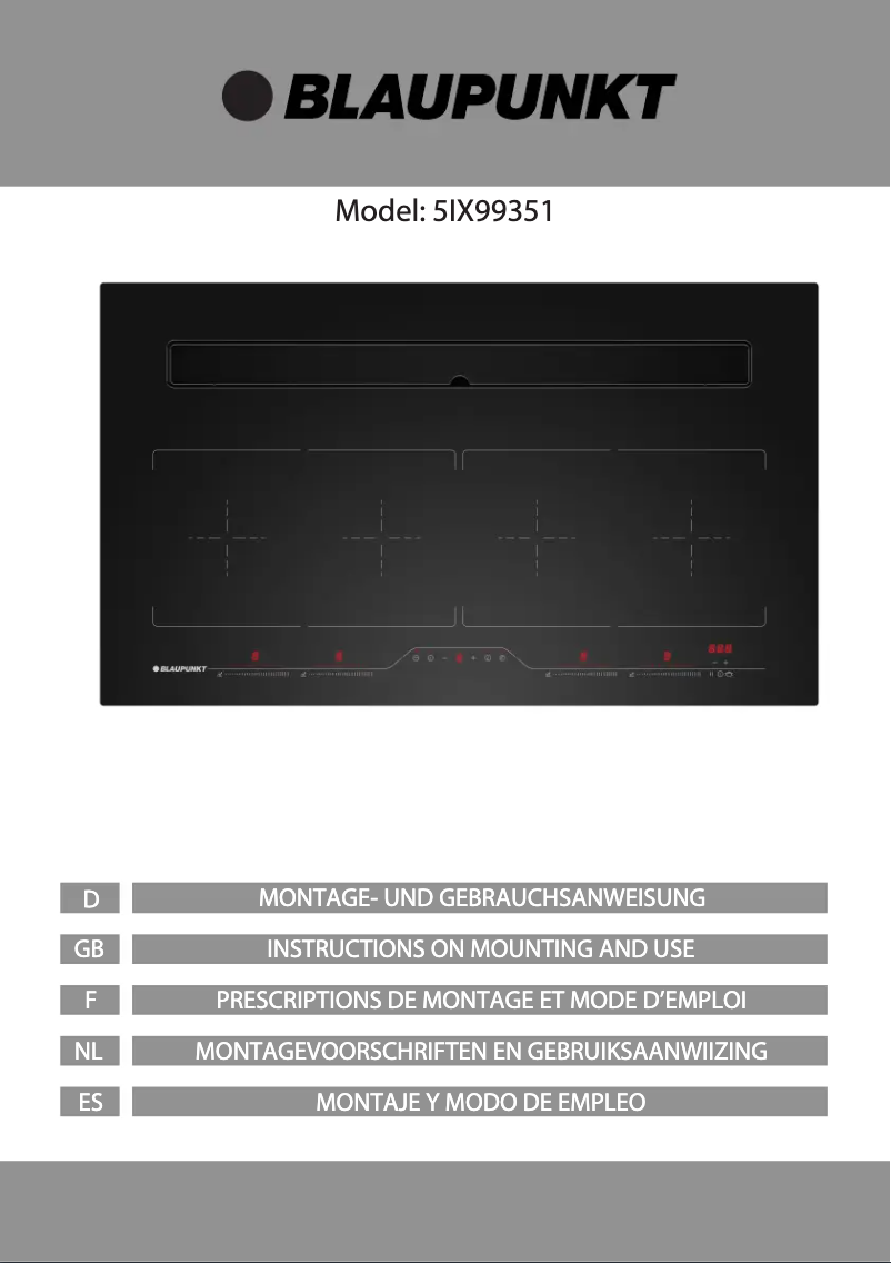 Page 1 de la notice Manuel utilisateur Blaupunkt 5IX99351