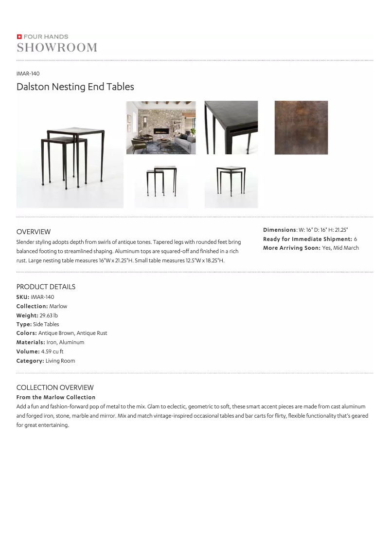 Page 1 de la notice Manuel utilisateur Four Hands IMAR-140